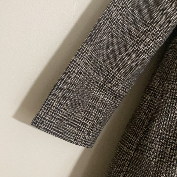 Nain Atelier handmade Plaid Brown Dress women M luxury academia Y2K event formal - Picture 4 of 10